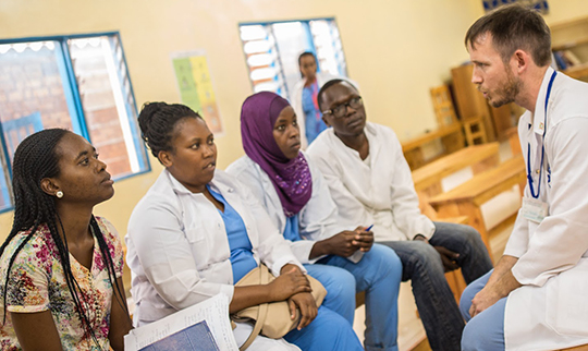 From the capital city’s Hope Africa University, a Christian school, young doctors—including this Muslim student from Tanzania--have come to train under Kibuye Hope’s Dr. Jason Fader.